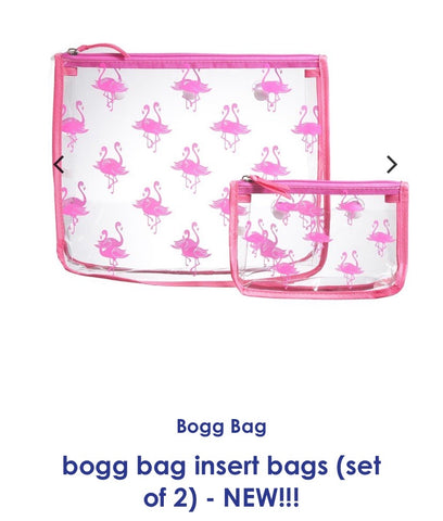 Bogg bag clear flamingo insert