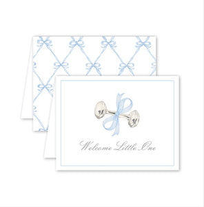 Welcome little one blue card