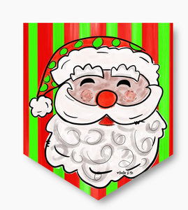 Santa Striped Door Hanger