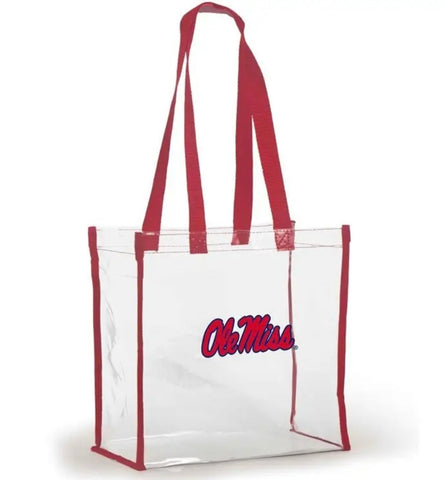 Ole Miss Clear Tote