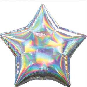 Star Iridescent Mylar Balloon