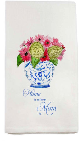Mother’s Day tea towel with ginger jar