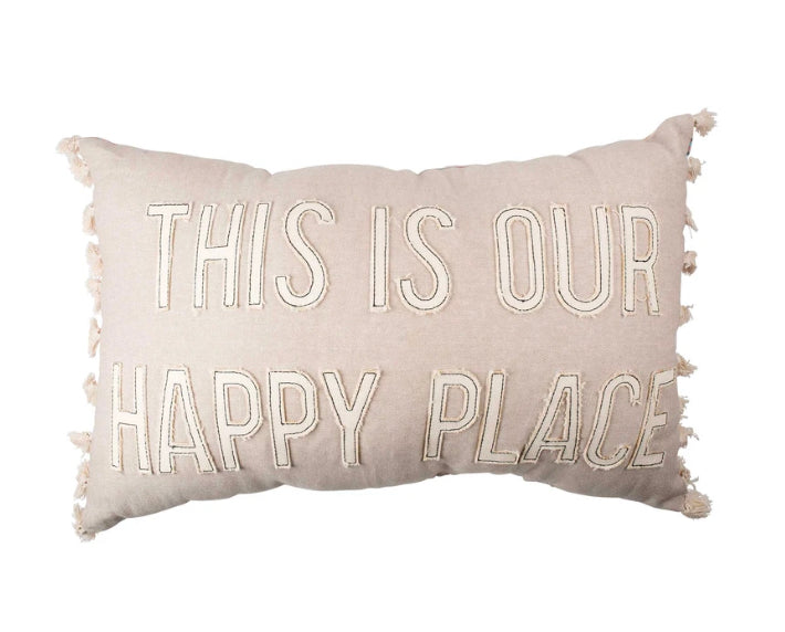 Our happy place pillow