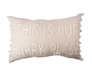 Our happy place pillow