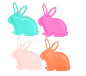 Bright Bunny-Shaped Paper Plates