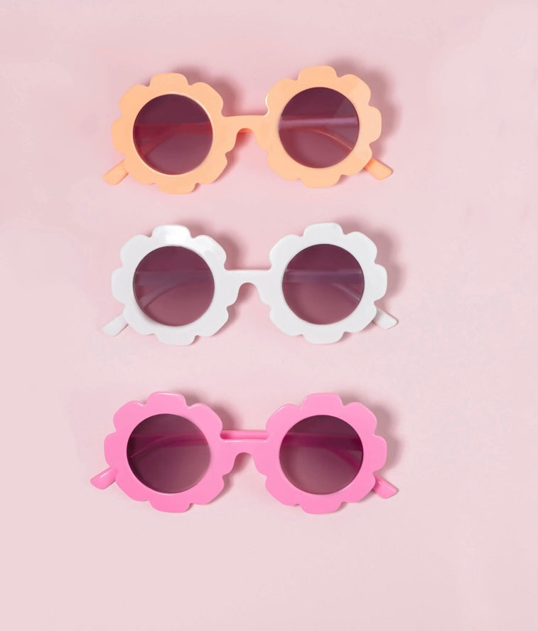 Little Makeup Lovers Flower Sunglasses-Pink