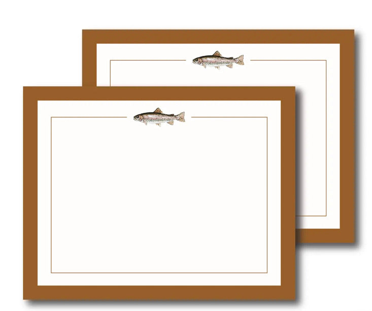 Rainbow Trout Flat Notecards