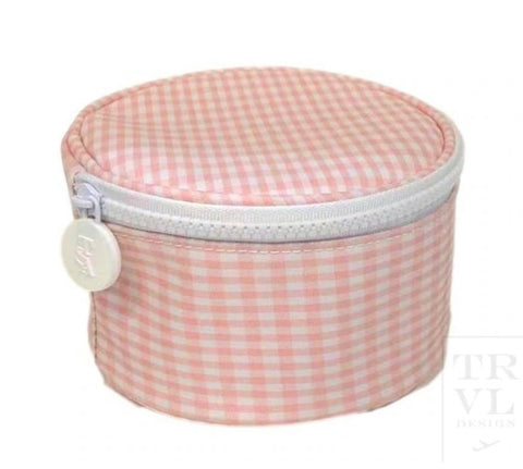 TRVL Roundup Jewelry Case- Gingham Taffy
