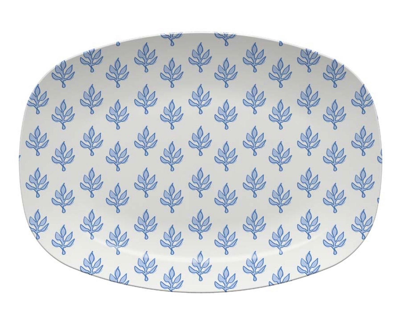 ClaireBella Flora French Blue Melamine Platter