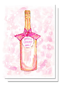 Evelyn Henson You’re A Champion Champagne Card