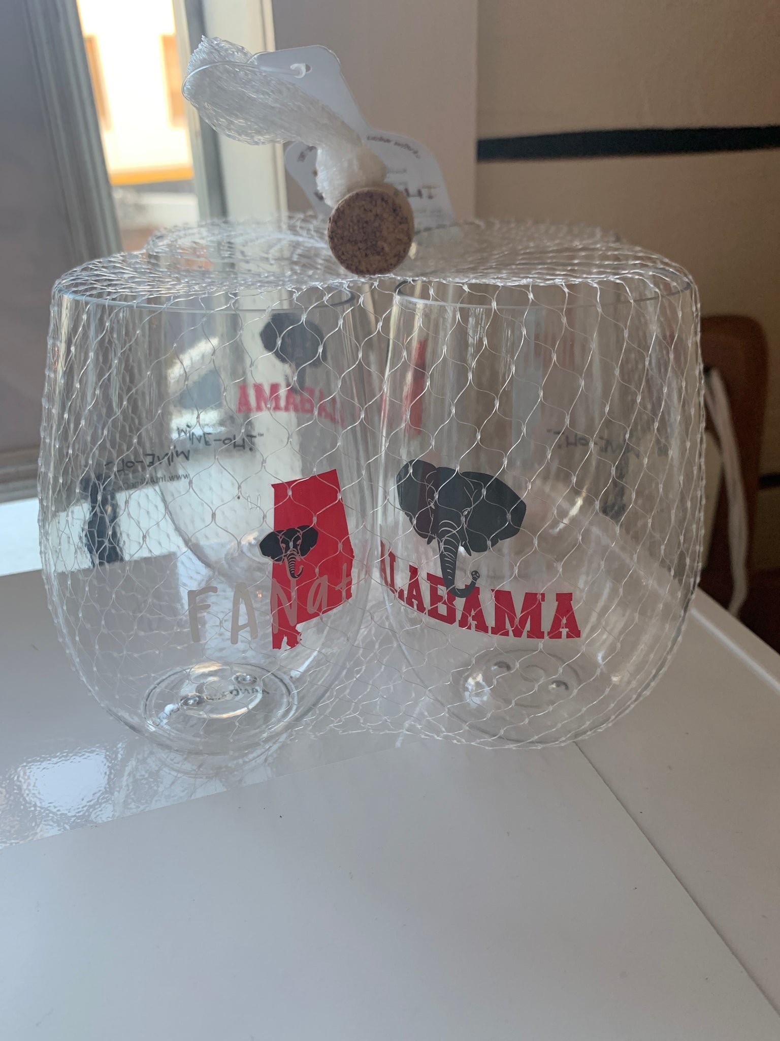 Wine-oh Alabama stemless set of 4