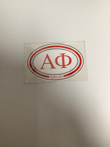 Alpha Phi Bumper Sticker