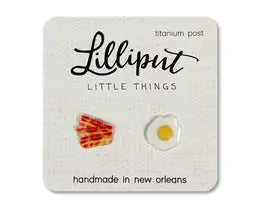 Lilliput Bacon and Eggs Earrings