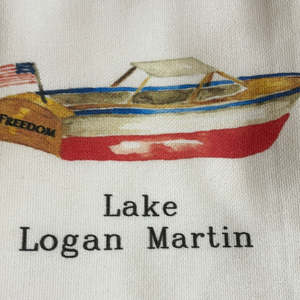 Lake Logan Martin tea towel
