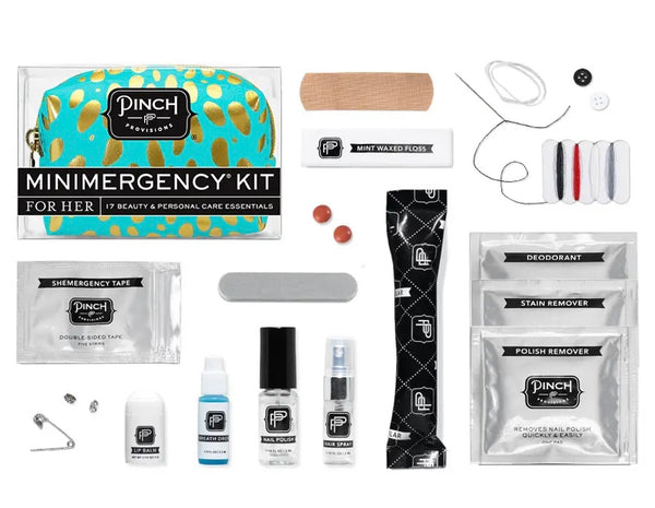 Minimergency Kit- Turquoise Spotted