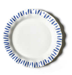 Iris Blue Ruffle Dinner Plate