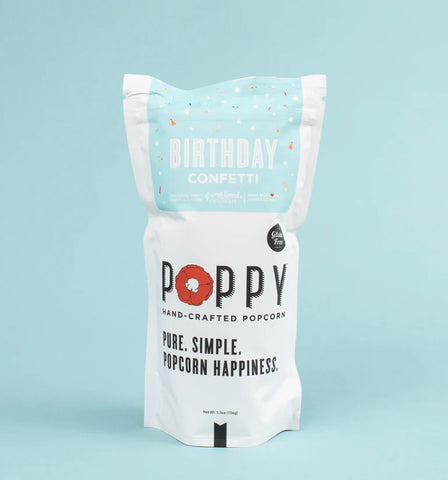 Poppy Birthday Confetti Popcorn
