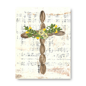Brown Cross Wrapped Canvas