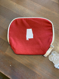 Crimson Alabama cosmetic bag