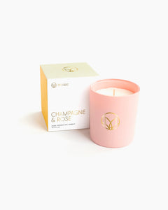 Champagne and Rose Candle