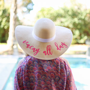Vacay All Day sun hat