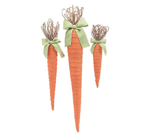 Burlap Hanging Carrot - Large