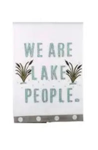 We are lake people tea towel