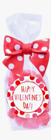 Valentine Sanded Cherry Hearts Treat Bag