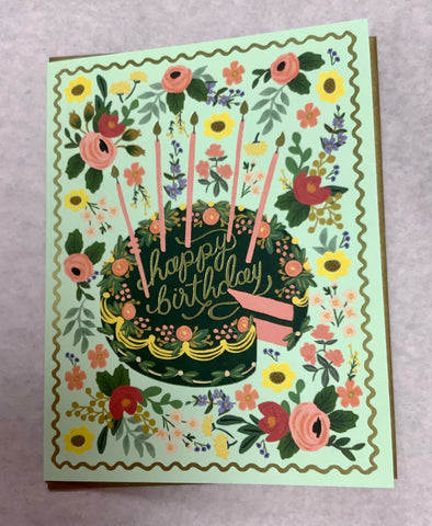 Rifle Paper Mint Happy Birthday Card