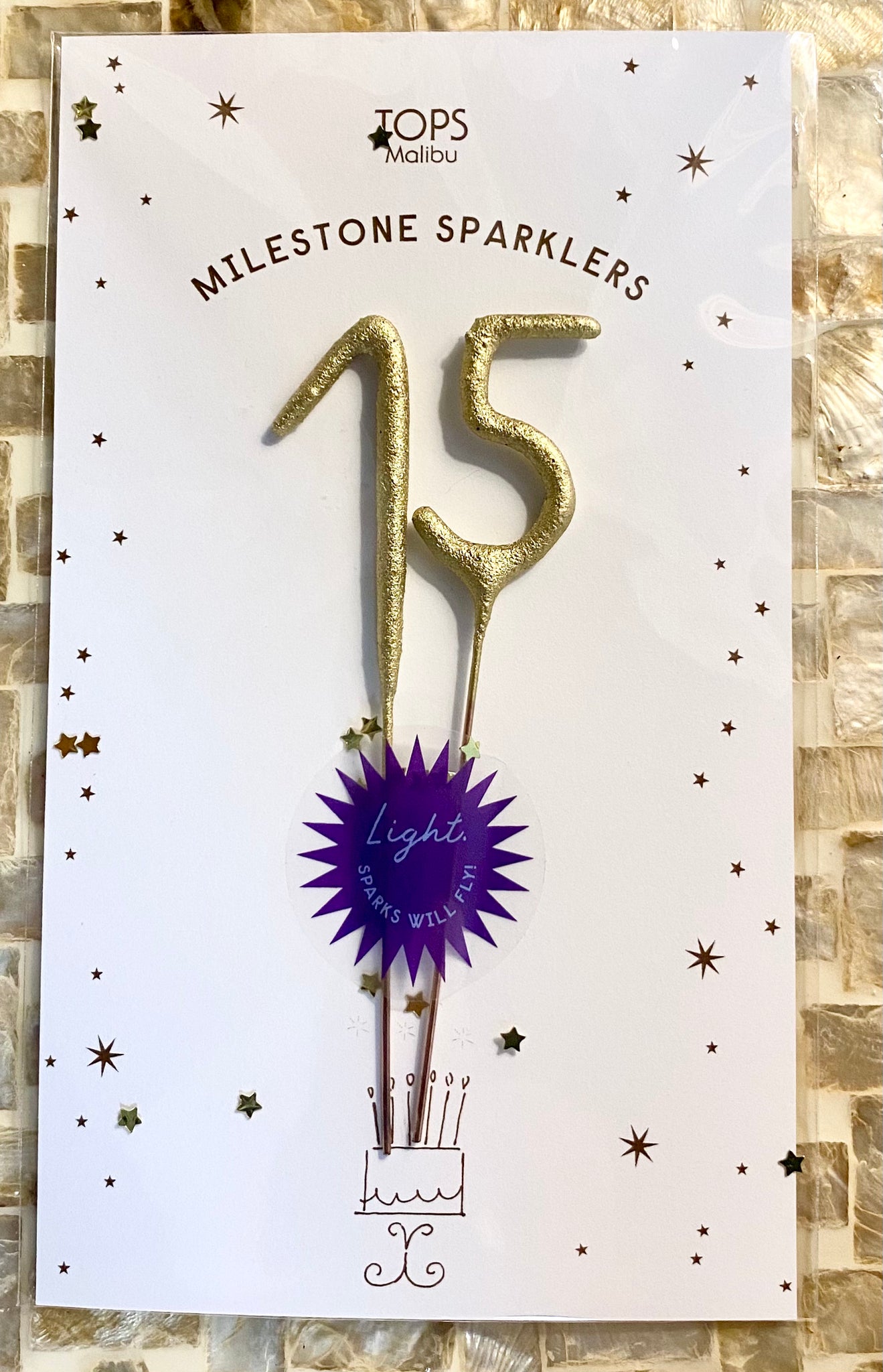 15 Milestone Sparkler Candle