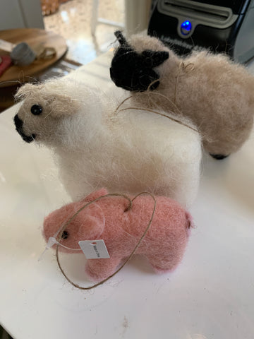 Farm animal ornament (individual)