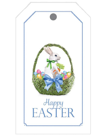 Easter Bunny in Basket Gift Tags