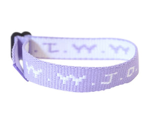 Lavender WWJD Bracelet