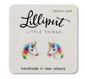 Lilliput Unicorn Studs