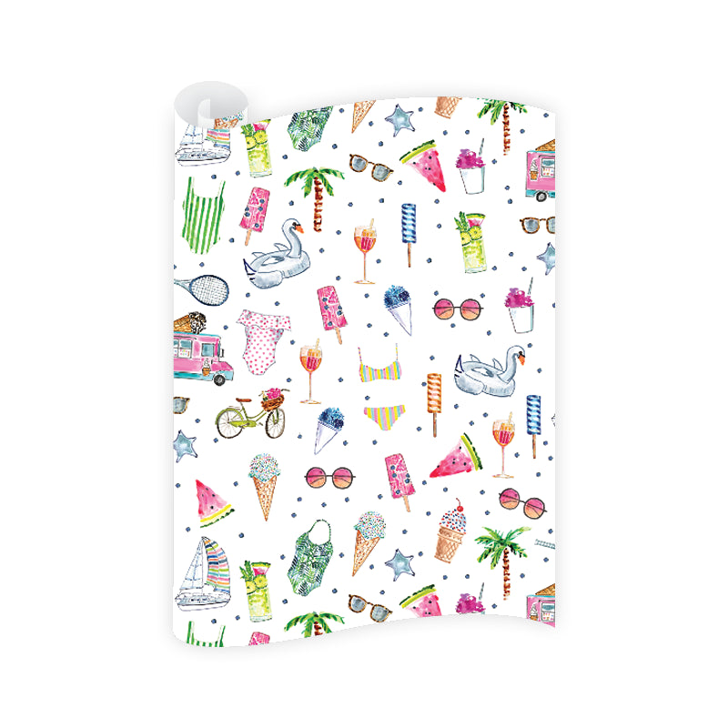 Pool Party Dogwood Hill Wrapping Paper