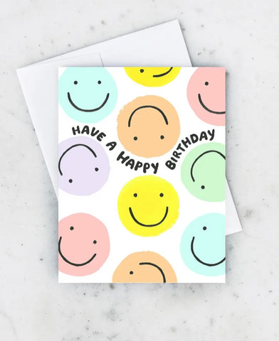 Smiley Face Birthday Card