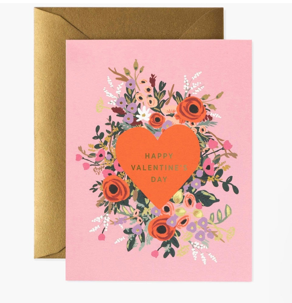Blooming Heart Valentine Card