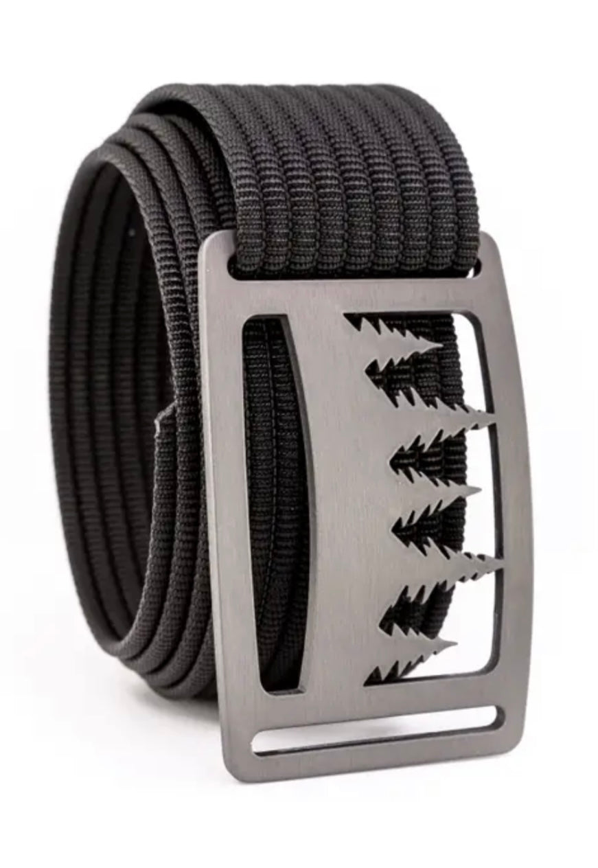 Grip6 Men’s Uinta Gunmetal Belt (Black Strap)