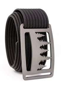 Grip6 Men’s Uinta Gunmetal Belt (Black Strap)