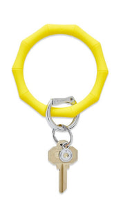 Bamboo Yes Yellow Silicone Oventure Key Ring