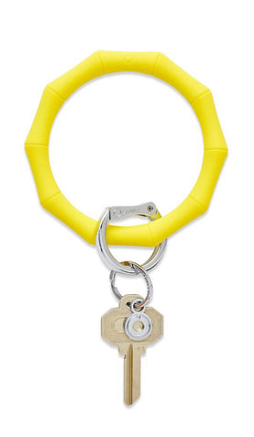 Bamboo Yes Yellow Silicone Oventure Key Ring