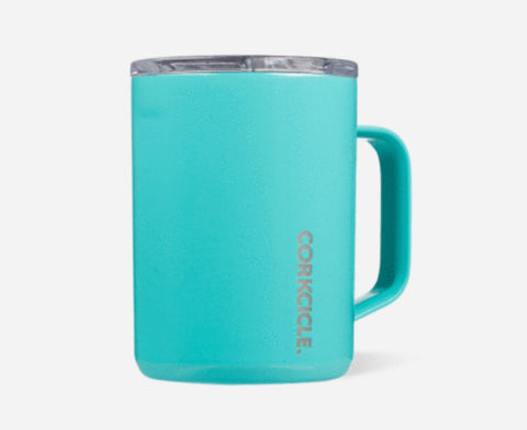 Corkcicle gloss turquoise mug