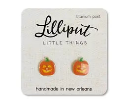 Lilliput Jack-o-Lantern Earrings