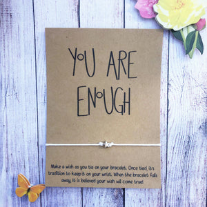 You are enough bracelets assorted colors
