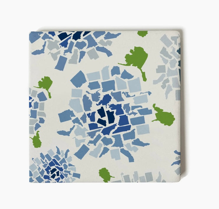 Honey + Hank Hydrangea Coasters ( Set of 4)
