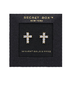 Cz Cross Studs