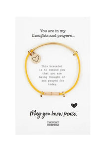 Faith Works Yellow And Gold Bracelet