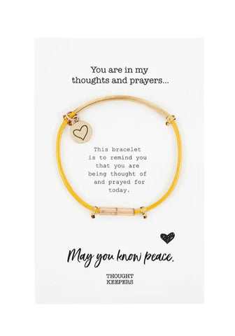 Faith Works Yellow And Gold Bracelet