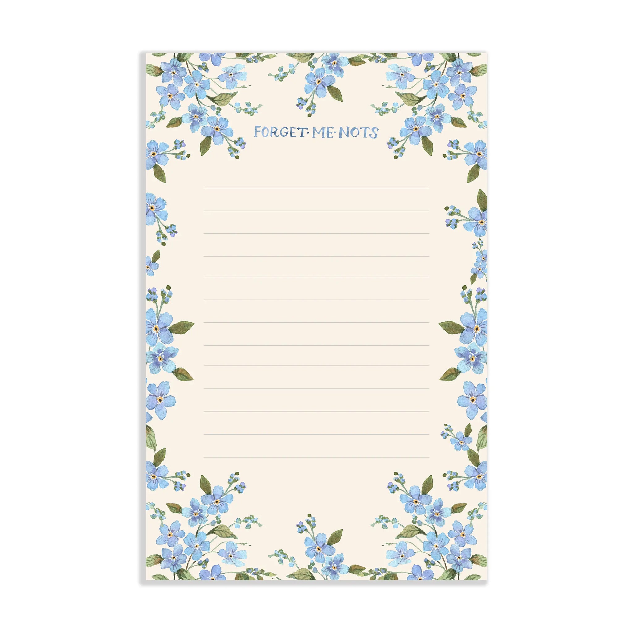 Forget Me Nots Floral Notepad