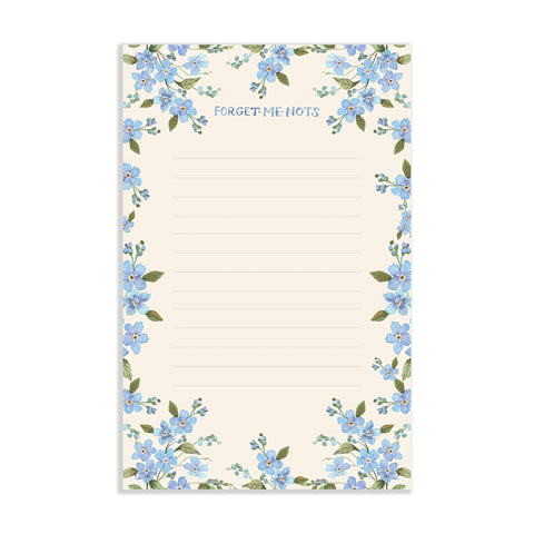 Forget Me Nots Floral Notepad